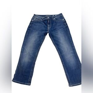 Miss Me Men's Dark Blue Relaxed Jeans